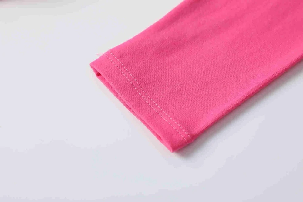 Dívčí noční košile dlouhý rukáv Kugo SS3627 tmavě růžová