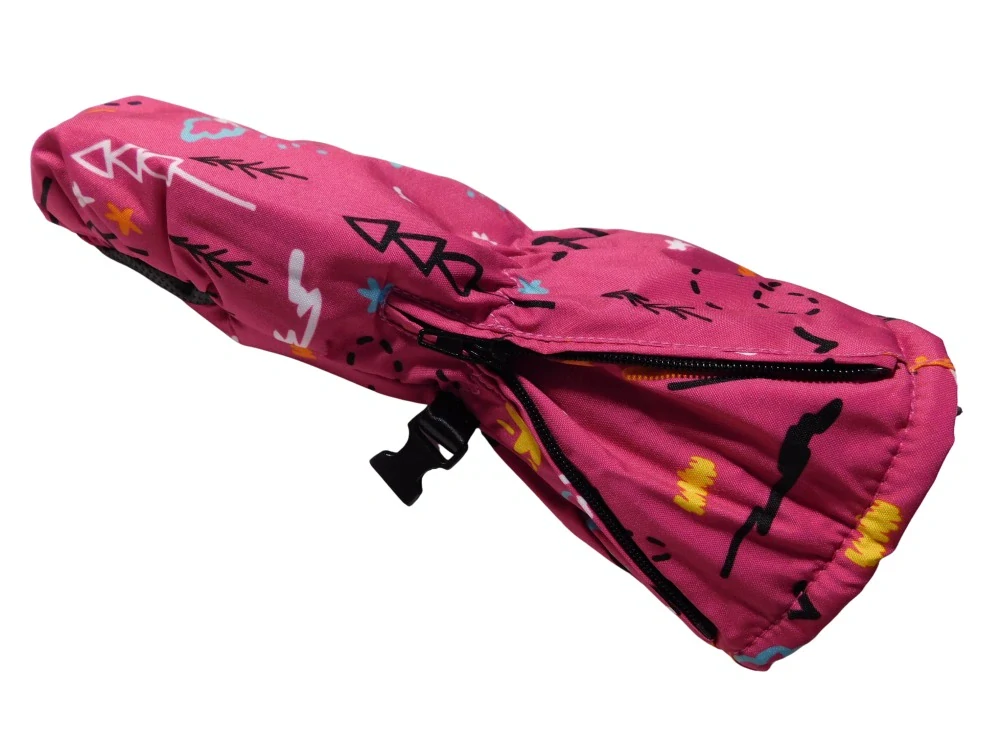 Dětské šusťákové palcové rukavice Echt C088 růžové