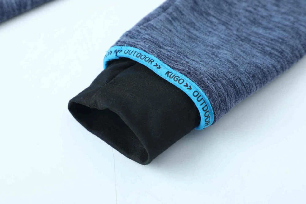 Chlapecká flísová mikina Kugo BM5615 šedomodrá