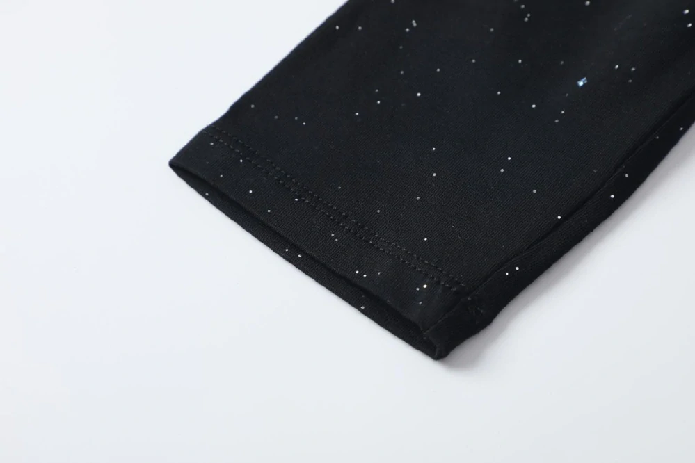 Dívčí tričko dlouhý rukáv Kugo ST3623 černé