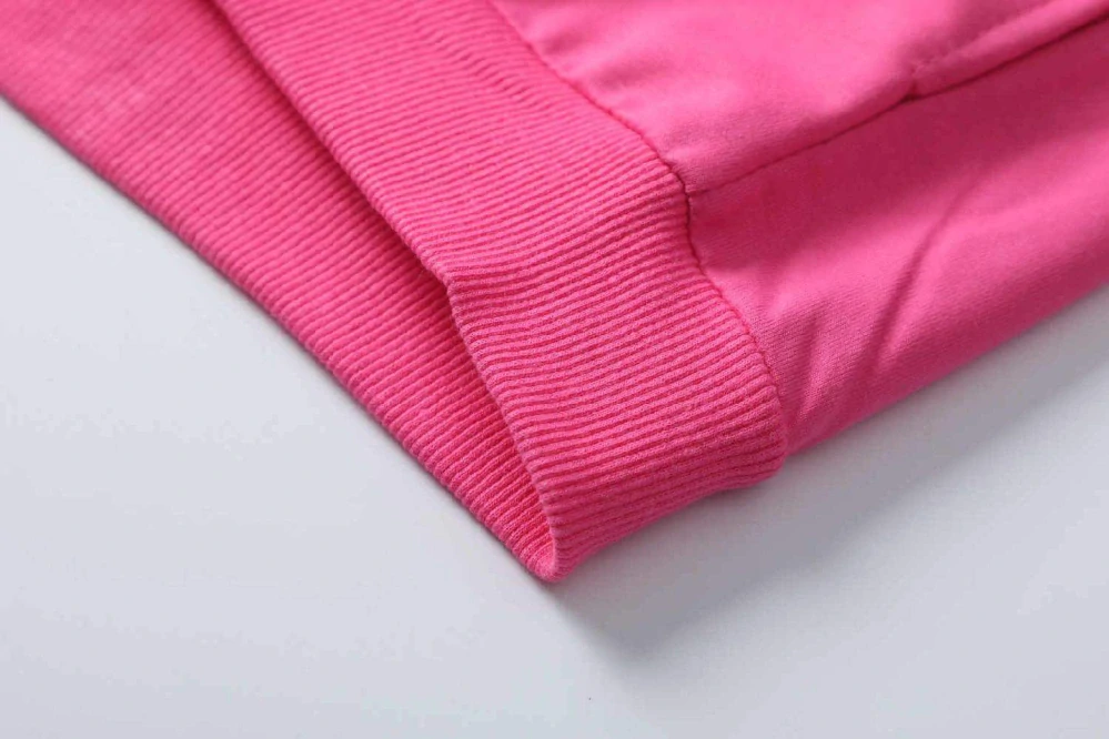 Dívčí mikina Kugo WK1210 se stojáčkem na zip tmavě růžová