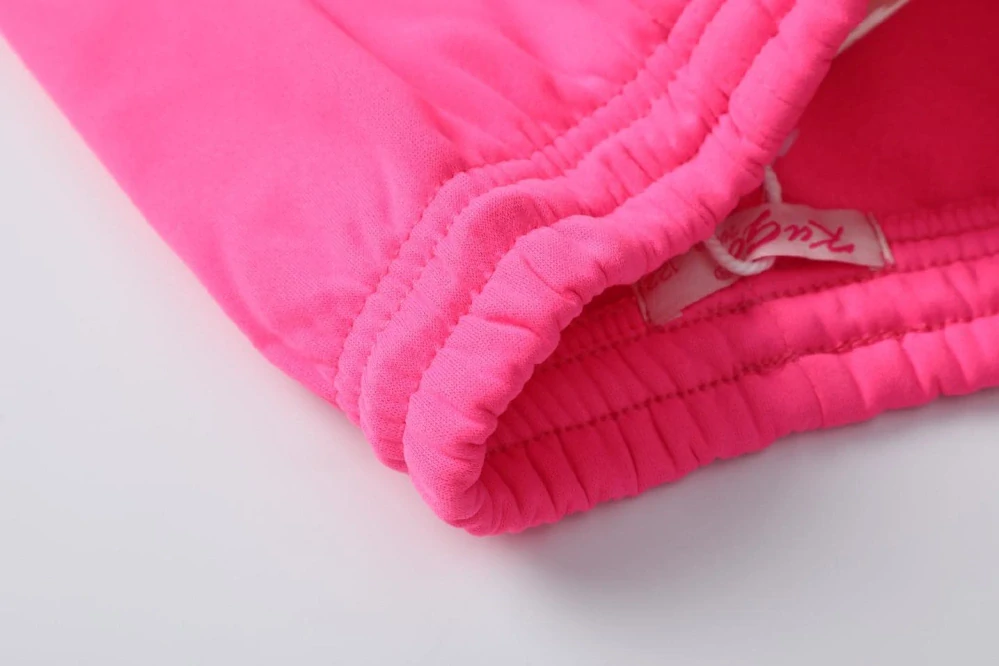 Teplé dívčí tepláky Kugo PT2502 růžové