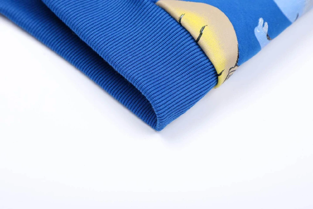 Chlapecká mikina Kugo HC9303 s dinosaury modrá