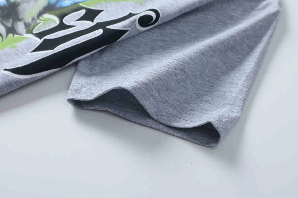 Chlapecké tričko krátký rukáv Kugo DC9410 šedý melír