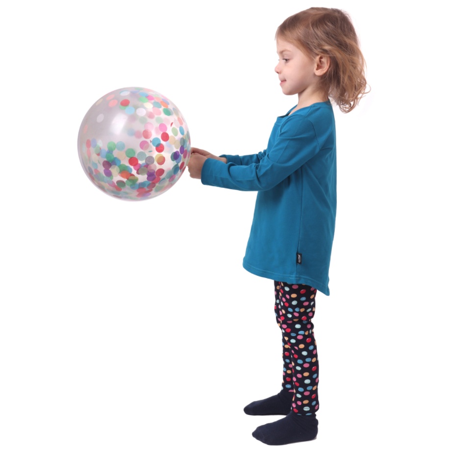 Dětské legíny JOŽÁNEK lentilky na modré