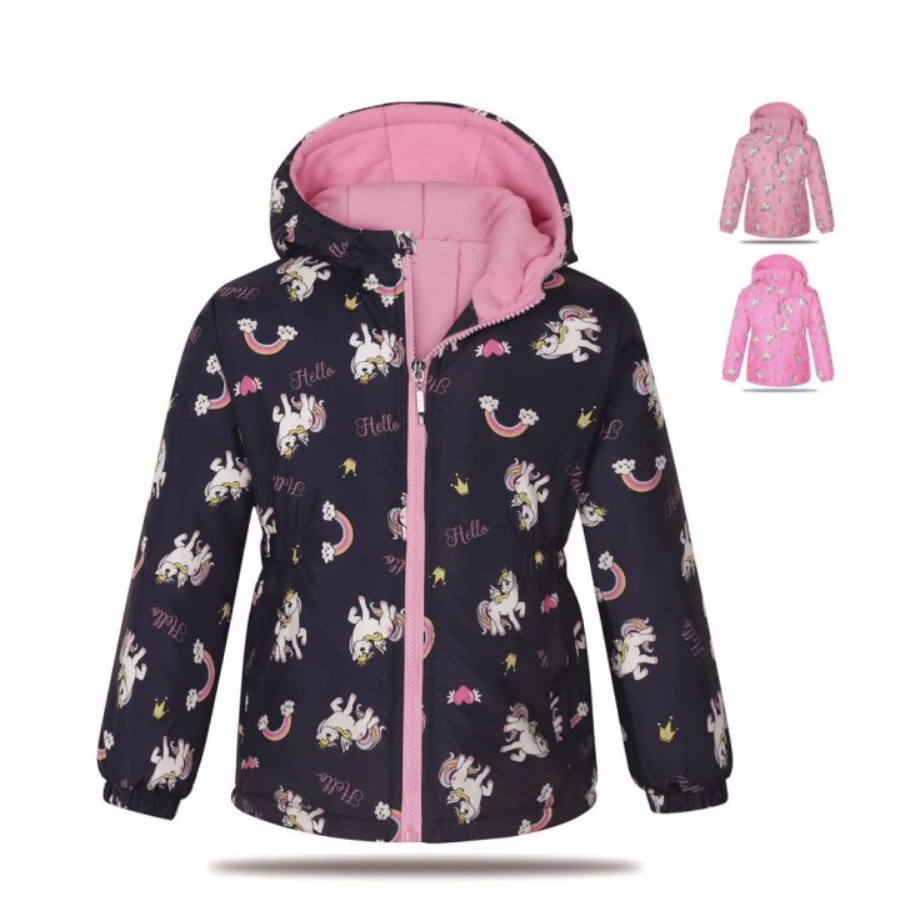 Dívčí podzimní bunda KUGO KM9924 modrá