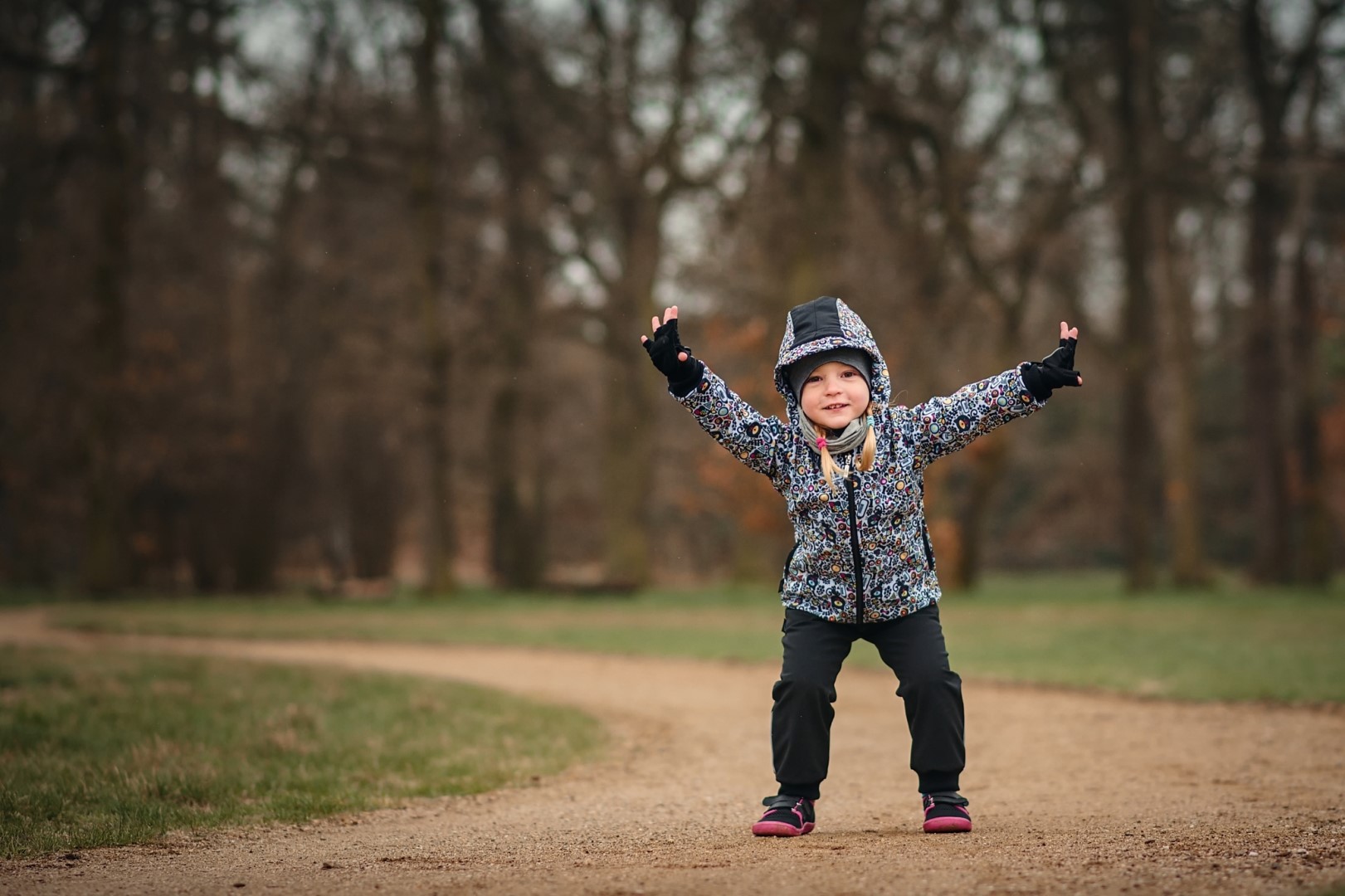 Dětská softshellová bunda s fleecem JOŽÁNEK jednooké kočky