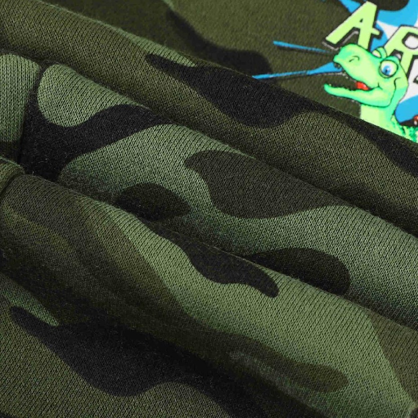 Zateplené maskáčové tepláky KUGO JK9535, modrá aplikace