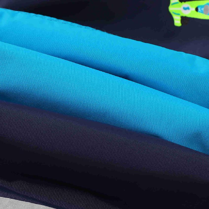 Chlapecké zateplené šusťákové kalhoty KUGO DK7127, tmavě modré