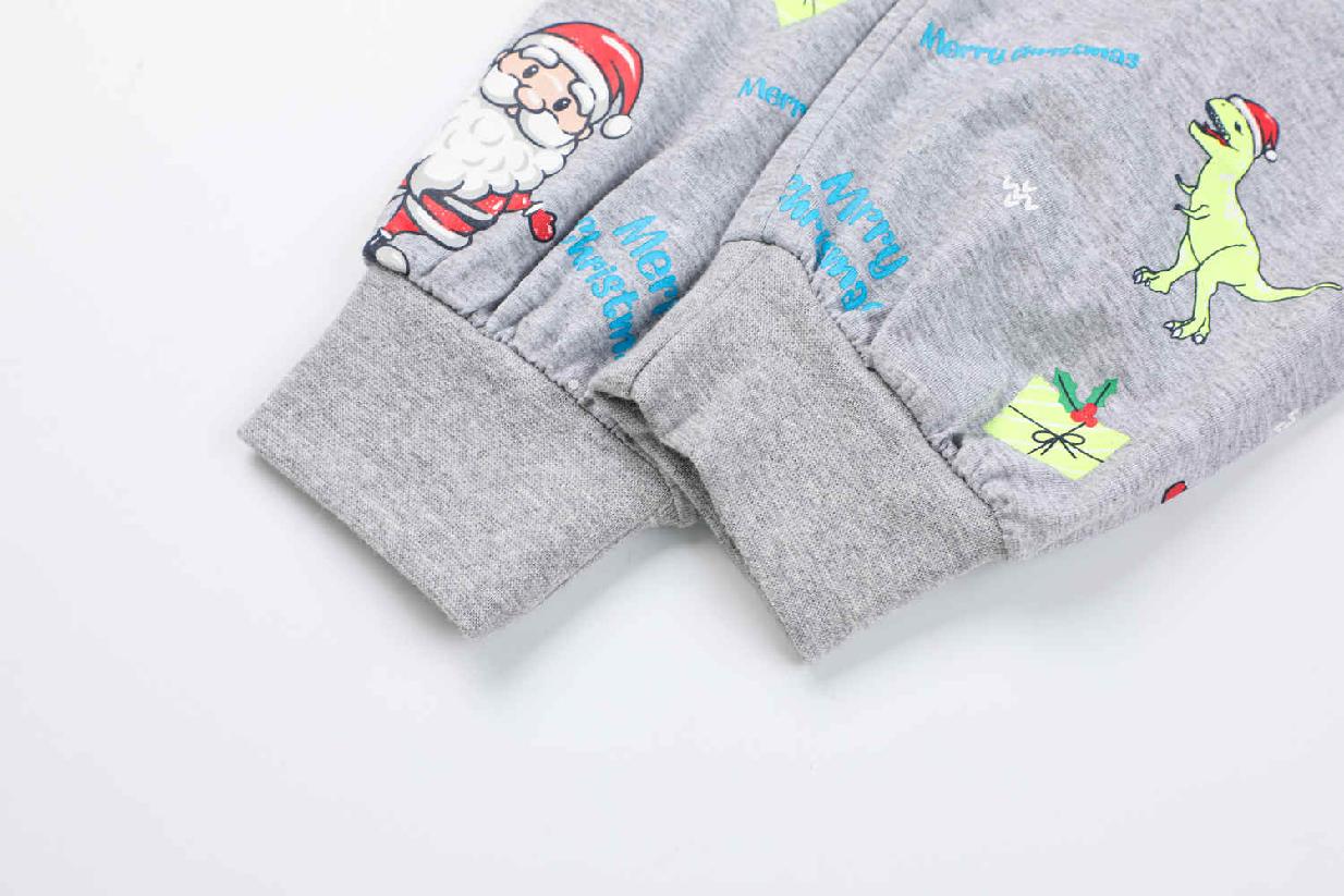 Chlapecké vánoční pyžamo KUGO MP3836, modré / šedé