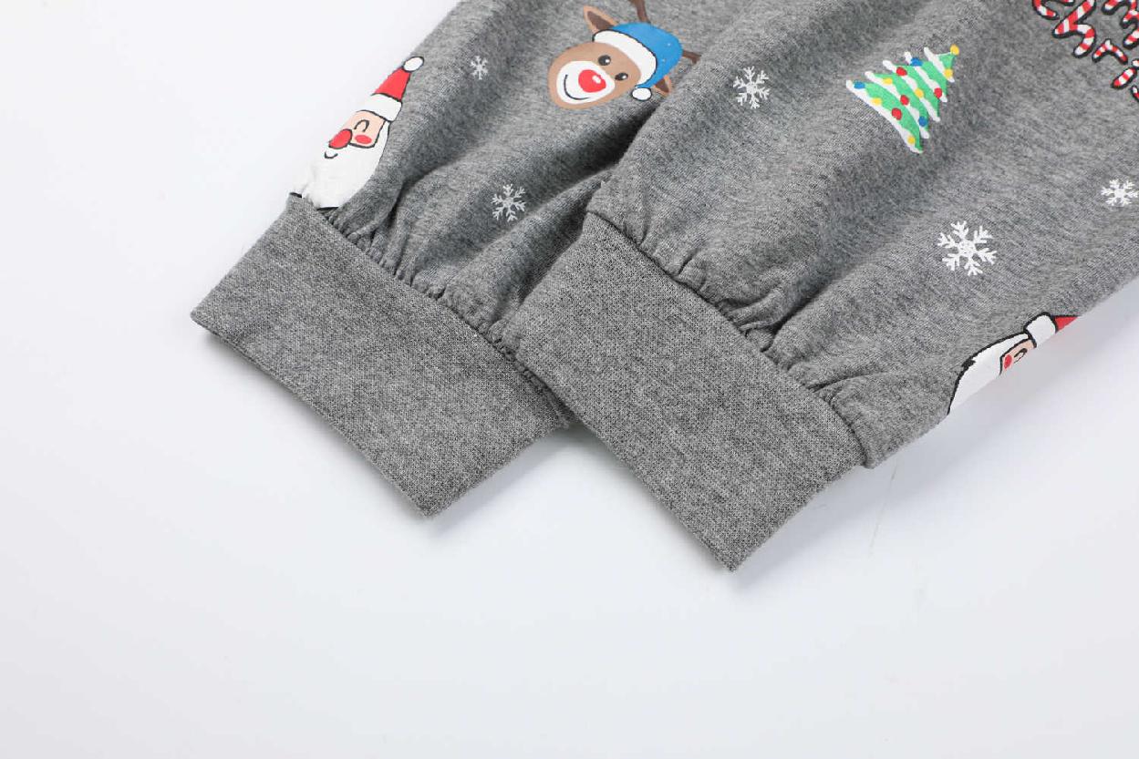 Chlapecké vánoční pyžamo Kugo MP3837, modrá / šedá