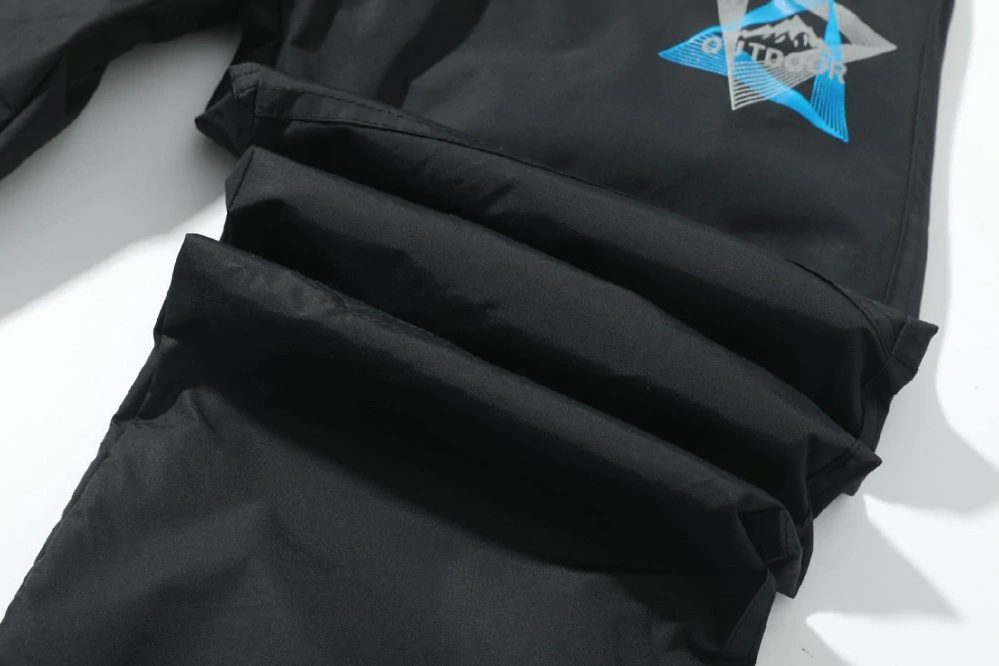 Dětské zateplené šusťákové kalhoty Kugo DK8505 černé