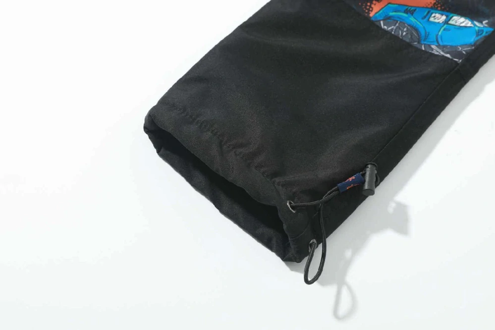 Dětské zateplené šusťákové kalhoty Kugo BU615 černé / černý zip