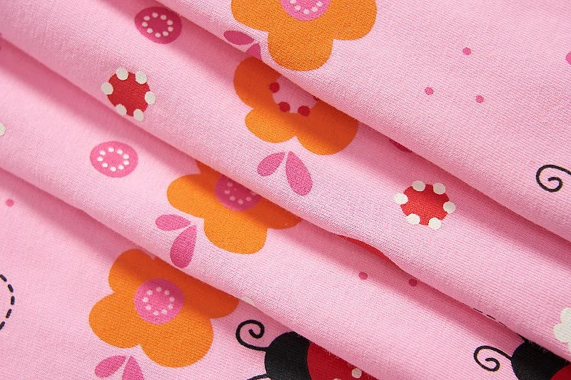 Dívčí šaty kr.r. Wolf S2514B světle růžové s beruškami