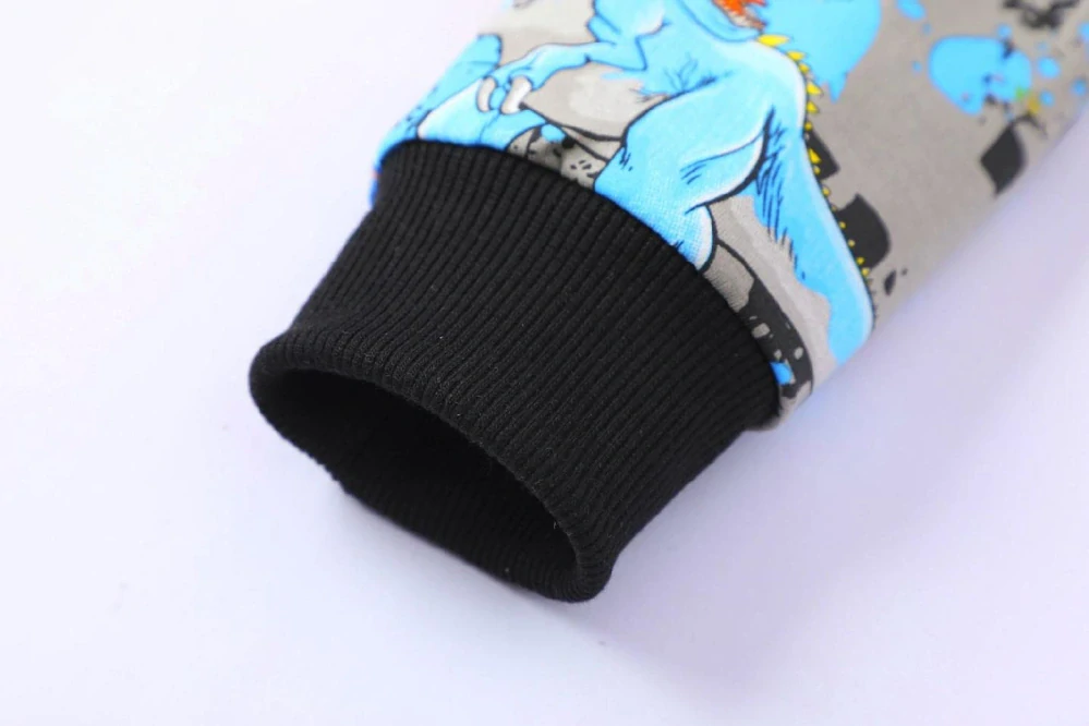 Chlapecká mikina Kugo EM9321 šedá / modrý zip