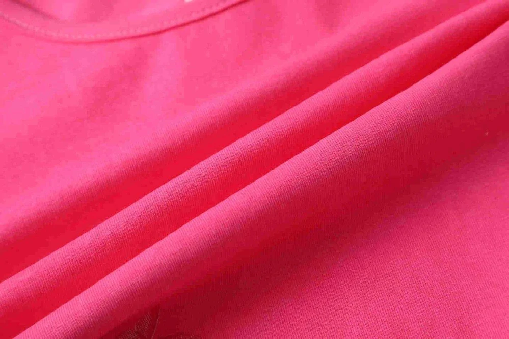 Dívčí noční košile dlouhý rukáv Kugo SS3627 tmavě růžová