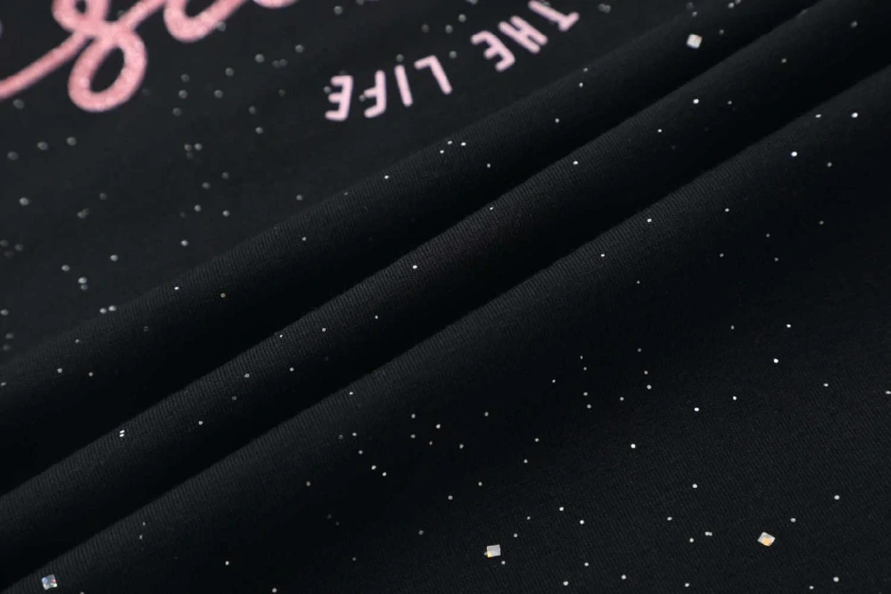 Dívčí tričko dlouhý rukáv Kugo ST3623 černé