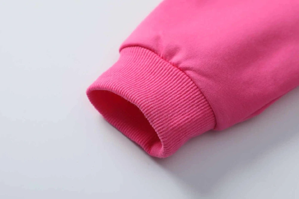 Dívčí mikina Kugo WK1210 se stojáčkem na zip tmavě růžová