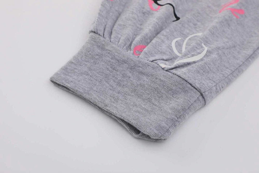 Dívčí pyžamo Kugo MP5866 růžovo-šedé