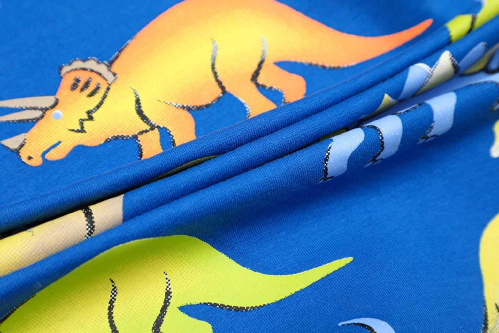 Chlapecká mikina Kugo HC9303 s dinosaury modrá