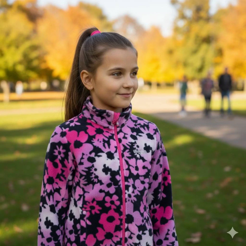 Dívčí flísová mikina Wolf B2441 tmavě modrá