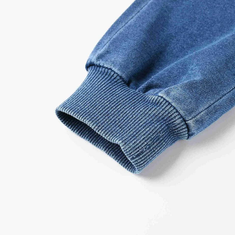 Chlapecké riflové tepláky - kalhoty Kugo FK0280 modré / signální doplňky