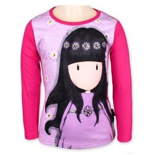 Dívčí tričko Setino 962-223 Santoro London Gorjuss malinová