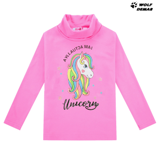 Dívčí rolák KUGO JT2101 růžový