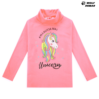 Dívčí rolák KUGO JT2101 lososový