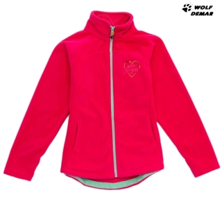 Fleecová mikina WOLF B2944 tmavě růžová