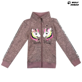 Dívčí mikina KUGO ML7232 starorůžová