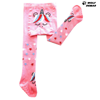 Dívčí punčocháče KUGO P8990 světle růžové