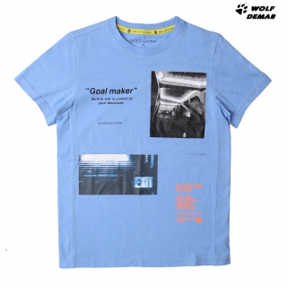 Chlapecké tričko kr.r. WOLF S2103B modré