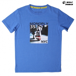 Chlapecké tričko kr.r. WOLF S2103 modré