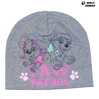 Dívčí čepice SETINO 771-965 Tlapková patrola šedá