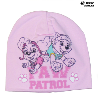 Dívčí čepice SETINO 771-965 Tlapková patrola růžová