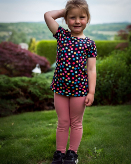 Dětské legíny JOŽÁNEK starorůžové