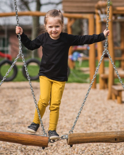 Dětské legíny JOŽÁNEK hořčicové