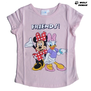 Dívčí tričko SETINO 209 Minnie a Daisy růžové