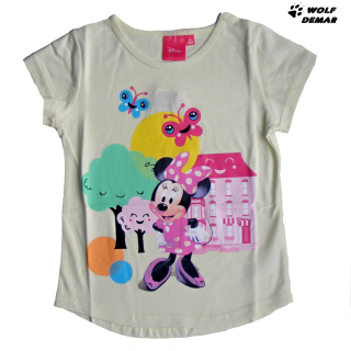 Dívčí tričko SETINO 210 Minnie spring žluté