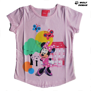 Dívčí tričko SETINO 210 Minnie spring růžové