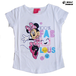 Dívčí tričko SETINO 201 Minnie bílé