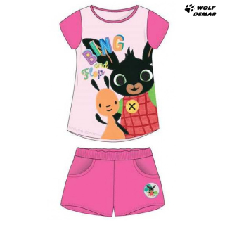 Dívčí letní pyžamo SETINO BING tm. růžové