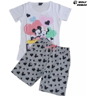 Dámské letní pyžamo SETINO Minnie love 2 bílé