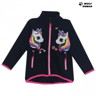 Dívčí mikina KUGO HM0607 tmavě modrá