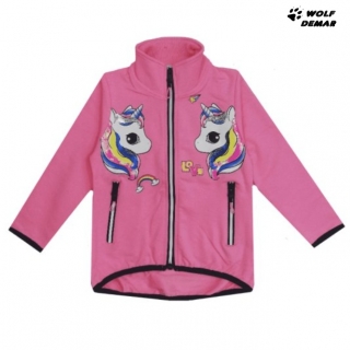 Dívčí mikina KUGO HM0607 světle růžová