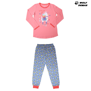 Dívčí pyžamo WOLF S2153B meruňkové, vel. 134-164