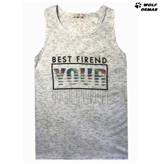 Dívčí tílko KUGO ML7192 šedé, vel. 134-164