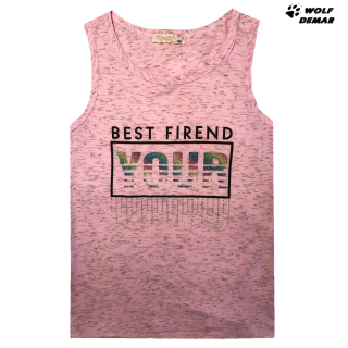 Dívčí tílko KUGO ML7192 sv. růžové, vel. 134-164