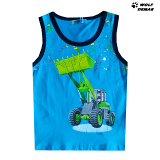 Chlapecké tílko KUGO LC5906 tyrkysové, vel. 98-128